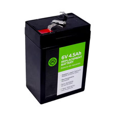 Lead Acid 4.5 Ah 6 Volt Black Replacement Battery