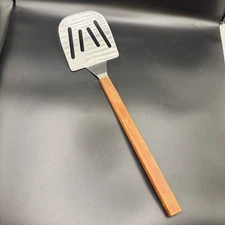 Spatula Large 21 1/2" Wood Handle BBQ Grill Turner Flipper Stainless Steel Heavy