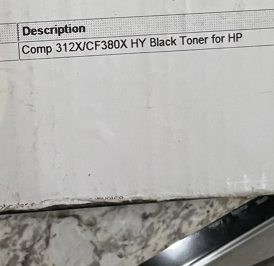 Tóner GENUINO HP CF380X HP 312X NEGRO HP LASERJET PRO Foto 3 de 3