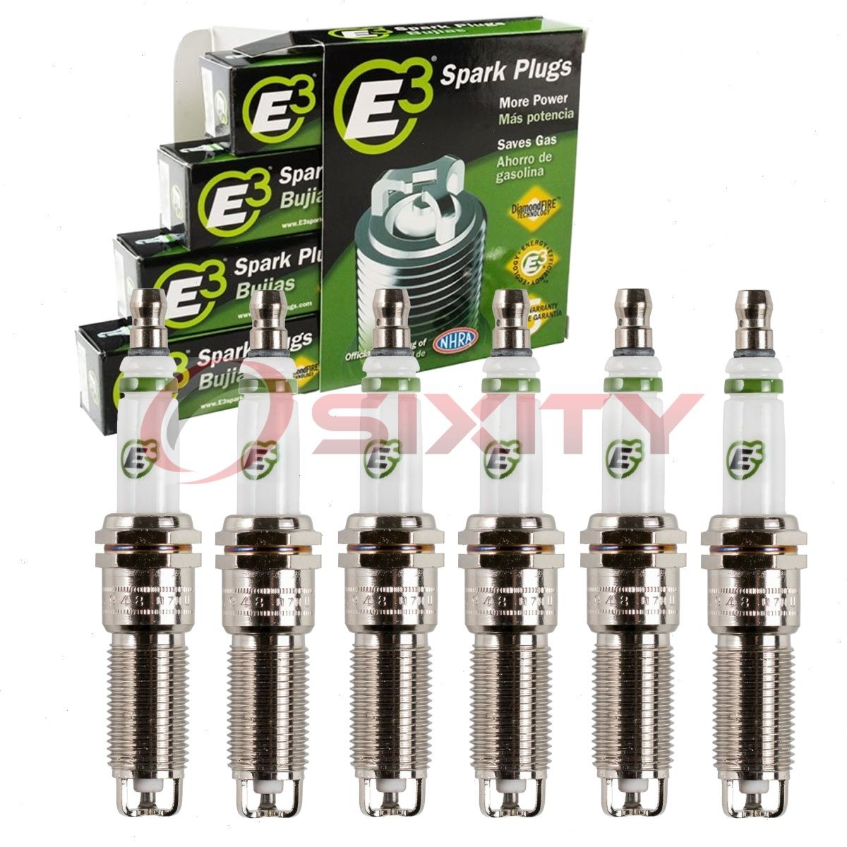 6 pc E3 Spark Plugs for 2001-2006 Dodge Stratus 2.7L V6 Ignition Wire za