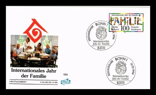 Dr Jim Stamps Germany International Year of the Family First Day Cover Fidacos