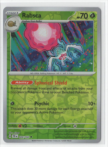 Pokemon Forze Temporali - 024/162 Rabsca Reverse Holo - Foto 1 di 1