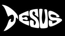 Jesus Fish Sticker Vinyl Decal - Christian Religion Cross God Wall Car Window