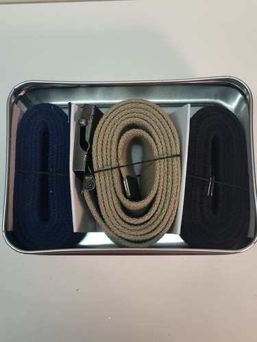 Wrangler Belts Silver Edition Military Style 1 Black/Tan/Navy Belts & 1 Buckle - 第 6/16 張圖片