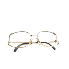 Christian Dior Eyeglasses Vintage 2590 Gold/Black Size 52 Frame New Authentic