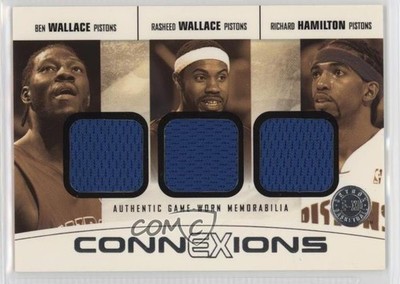 2004-05 Skybox E-XL ConnEXions Triple Jerseys 3/13 Ben Wallace Rasheed HOF 2b6