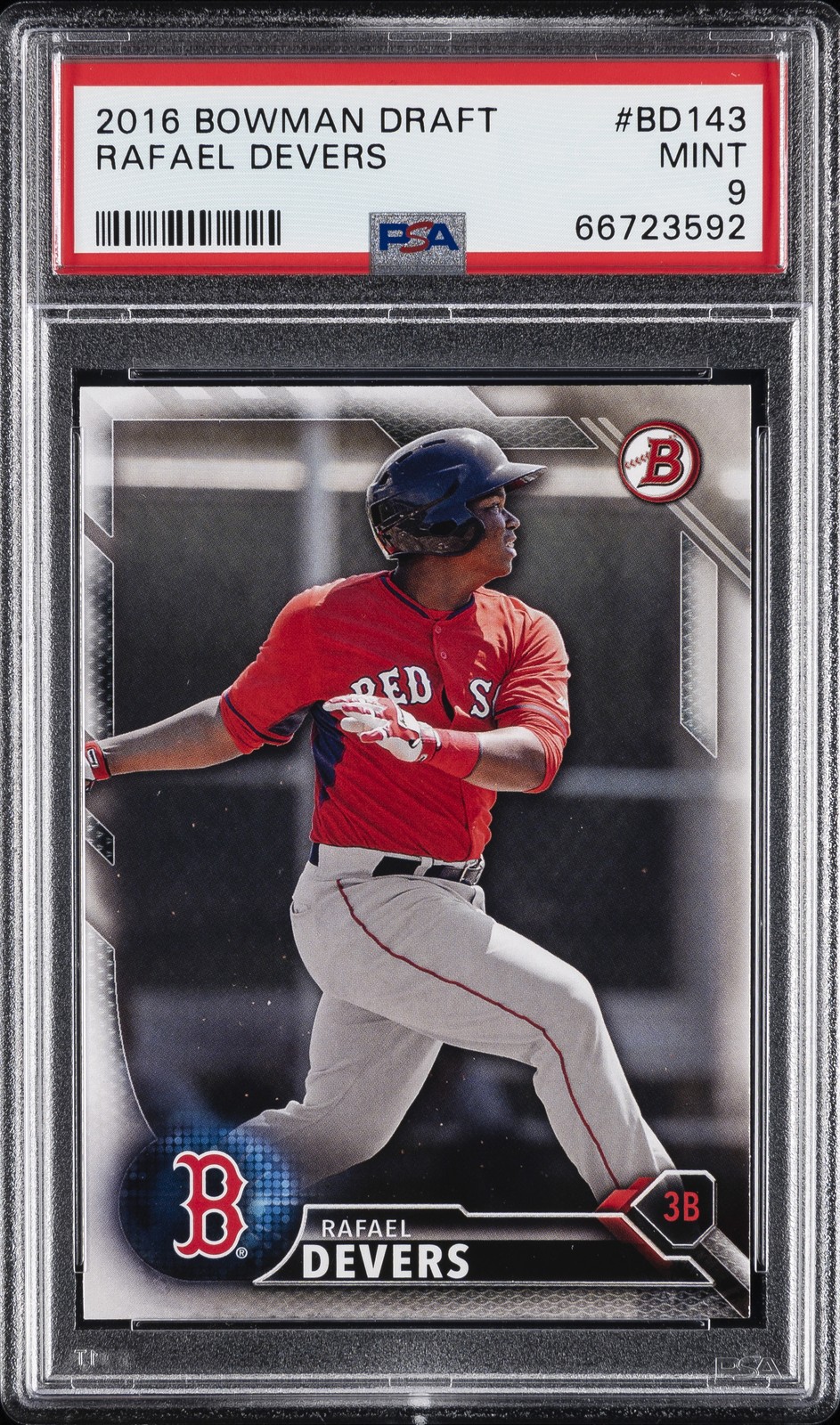 2016 BOWMAN DRAFT #BD143 RAFAEL DEVERS PSA 9