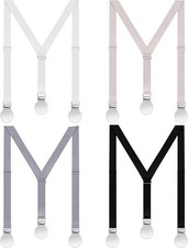 4 Pcs Women Suspenders Hidden for Women under Clothes Thin Adjustable Y Back