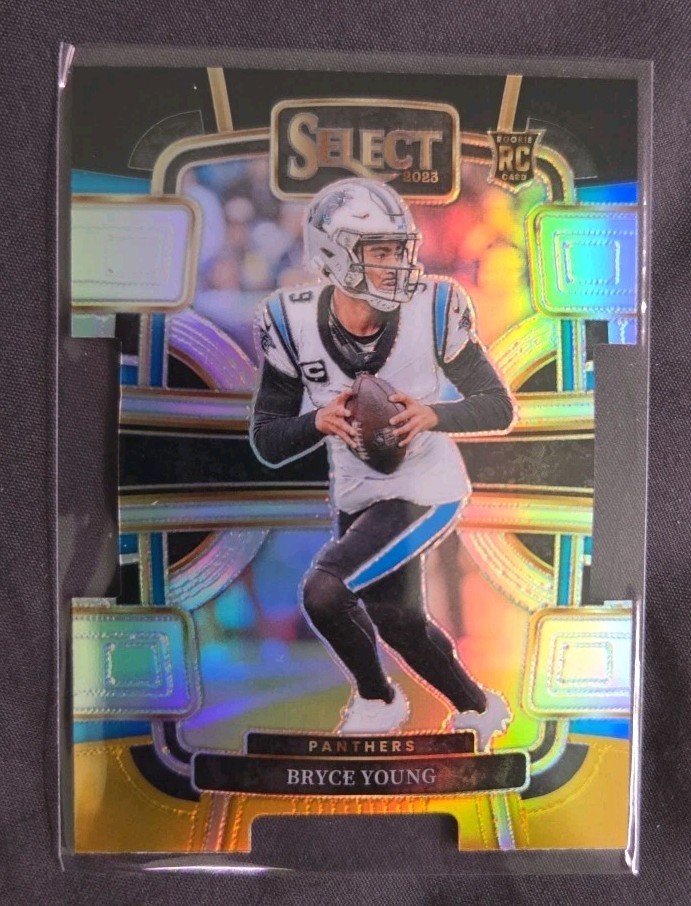 2023 Panini Select - Concourse Black & Gold Prizm Die-Cut #14 Bryce Young (RC)