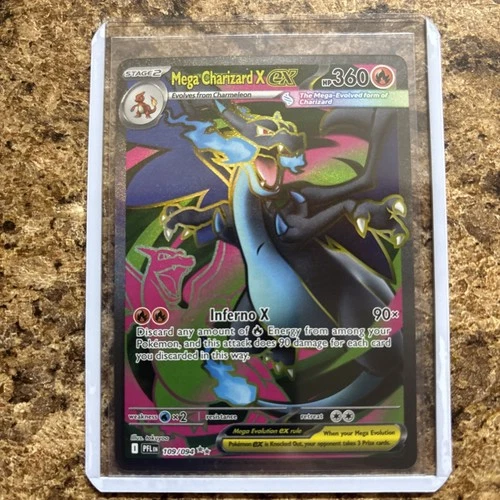 Mega Charizard X Ex Pokemon English #109 Ultra Rare Phantasmal Flames Inferno