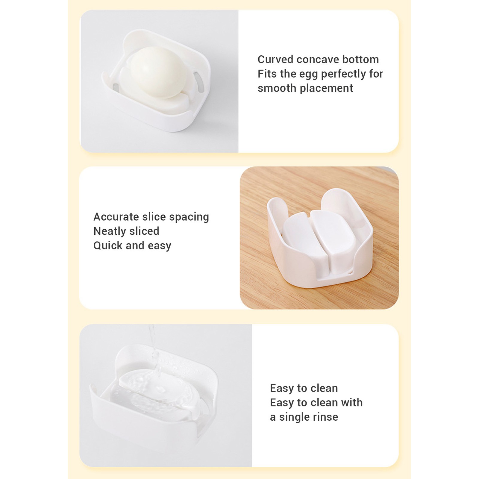 Microwave Boiled Egg Poacher Dual Use Microwave Egg Boiler PP Aluminum For