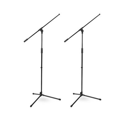Musician's Gear Tripod Boom Microphone Stand  2 Pack Black