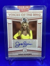 2023 Panini Chronicles WWE Voices of the Ring Signatures Sarah Schreiber Auto