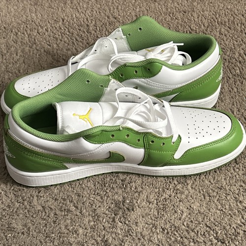 Nike Air Jordan 1 Low SE Shoes White Chlorophyll HF4823-100 Men's Size 13 New - Picture 8 of 9