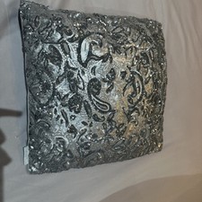 Ltd Edition KYLIE MINOGUE ALEXA SILVER Embellished SEQUIN Filled CUSHION SOLDOUT