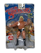 Vintage WWF Wrestling Superstars Greg the Hammer Valentine 1985 LJN Damaged Card