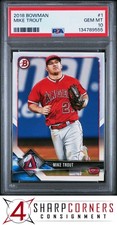 2018 BOWMAN #1 MIKE TROUT ANGELS PSA 10