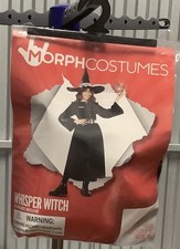New Girl Whisper Witch Dress  Hat Halloween/dress-up Costume Size XL