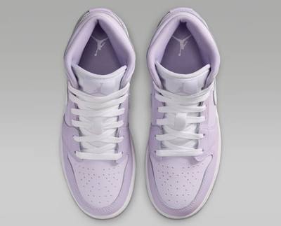 Air Jordan 1 Mid Violet Mist Barely Grape White Big Kids' (GS) | Size 3.5Y - 7Y