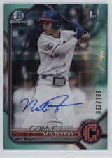 2022 Bowman Draft Chrome Pick Aqua Lava Refractor 62/199 Nate Furman Auto 05k6