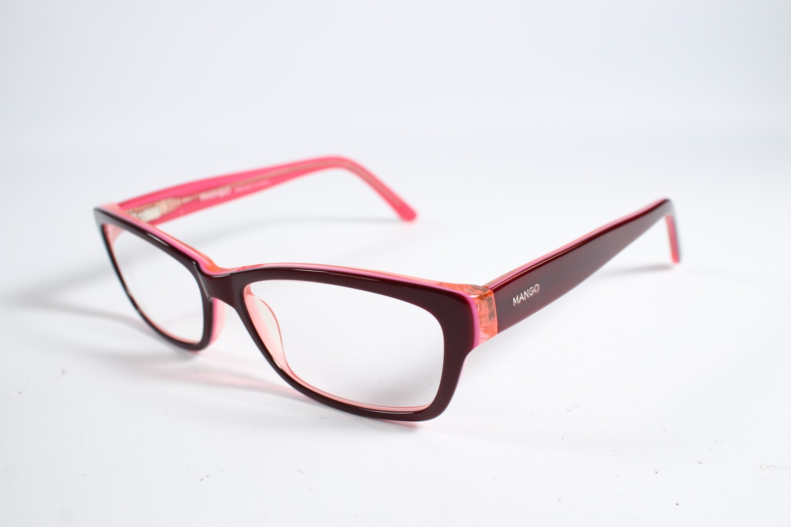 Gafas Mango MANG40940 Mujer Borgoña Borgoña Borgoña Monturas de Gafas de Plástico 53 mm