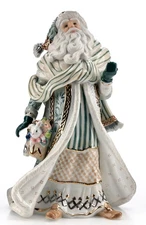 Fitz and Floyd Madeline Collins Siganture Collection Georgian Santa Claus 12in