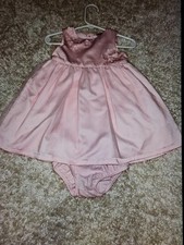 Just One You By Carter's NWOT Beautiful Light Pink Dress With Diaper Cover,9 mo