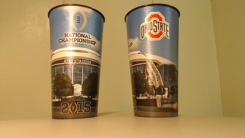 2015 National Championship official souvenir cups! Ohio State