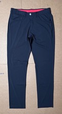 Redvanly Men's M Kent Pull-On Black Pants Stretch Nylon Golf Performance