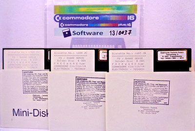COMMODORE 16/+4 -- GOLD DISC 083, 084, 103 (DISK)