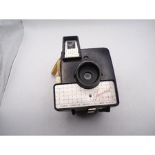 Vintage Imperial Debonair Box Camera Herbert George Co Chicago Black Silver USA