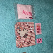Sanrio Hello Kitty Pink and Beige Collectible Animation Bag Set with Accessories