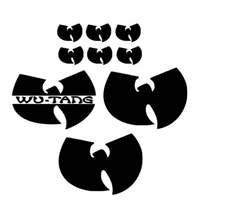 Wu-Tang Sticker Set 9 Stickers Street Wear Vinyl Decal Rap hip hop jdm car clan