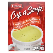 SOUP SECRETS Lipton Instant Soup Cream of Chicken 4 Count For a Warm Cup of 