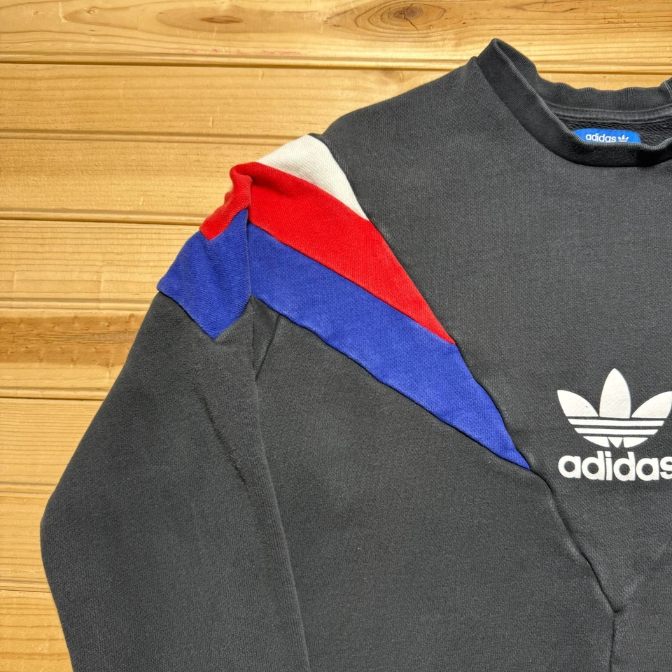 Sudadera Pullover Adidas Logotipo del Trifolio Estilo Rocky IV Cuello Simulado Polar - Mediana Foto 3 de 4