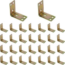 30 PCS Heavy Duty 90 Degree L Shaped Angle Brackets,Corner Braces for Furniture