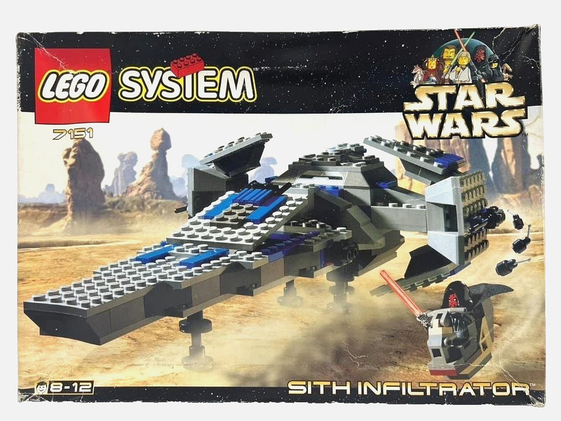 LEGO 7151 Sith Infiltrator Star Wars 1999 Box Opened Inner Pack Unopened