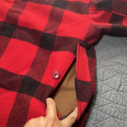 Vintage Woolrich Men's Wool Buffalo Plaid Cruiser Coat Hunting Jacket Size 40 R - Picture 16 of 16