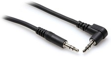 HOSA - Stereo Interconnect Cable - 3.5 mm TRS to Right-angle 3.5 mm TRS - 5 ft