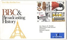 Great Britain #676-679 FDC, 1972, BBC & Broadcasting History, London