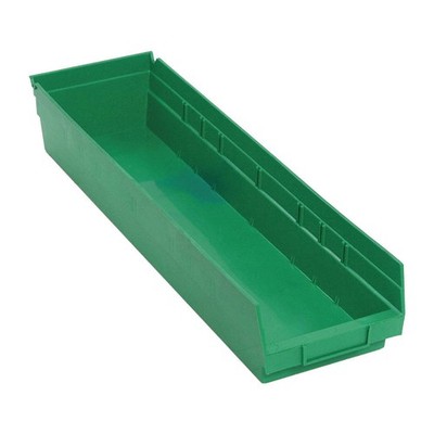 QUANTUM STORAGE SYSTEMS QSB106GN Shelf Bin,Green,Polypropylene,4 in 9TZU8