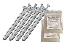 amAK-4 Asphalt Anchor & Grout Kit - Four 1200 lbs. am625 Chemical Anchors (5/...