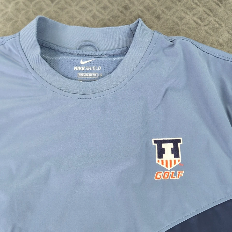 Chaqueta de golf Illinois Fighting Illini Nike Shield cortavientos grande 10 hombres mediana Foto 2 de 4