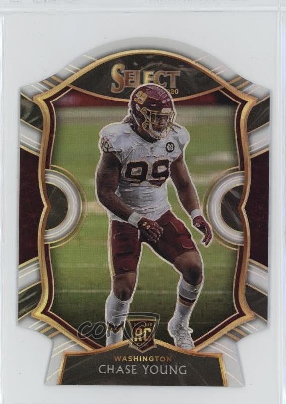 2020 Panini Select Concourse White Prizm Die-Cut Chase Young #64 17zg