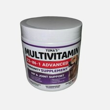Yumas Dog Multivitamin Chewable w/ Glucosamine Dog Vitamins 170 Treats BB 03/28