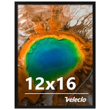 12x16 Picture Frame for Wall Display, 12x16 Black Picture Frame with Shatter ...