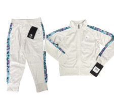 NWT Converse Sweat Set Kids Color- Light Gray--Full Zip Jacket, Sz 4T-Track Suit