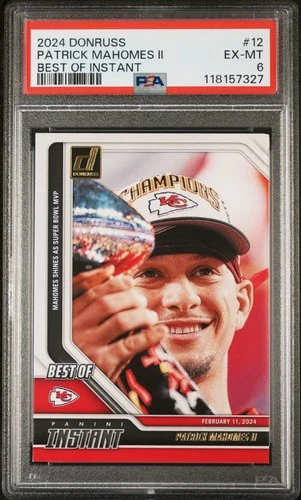 2024 PANINI DONRUSS BEST OF INSTANT #12 PATRICK MAHOMES II PSA 6