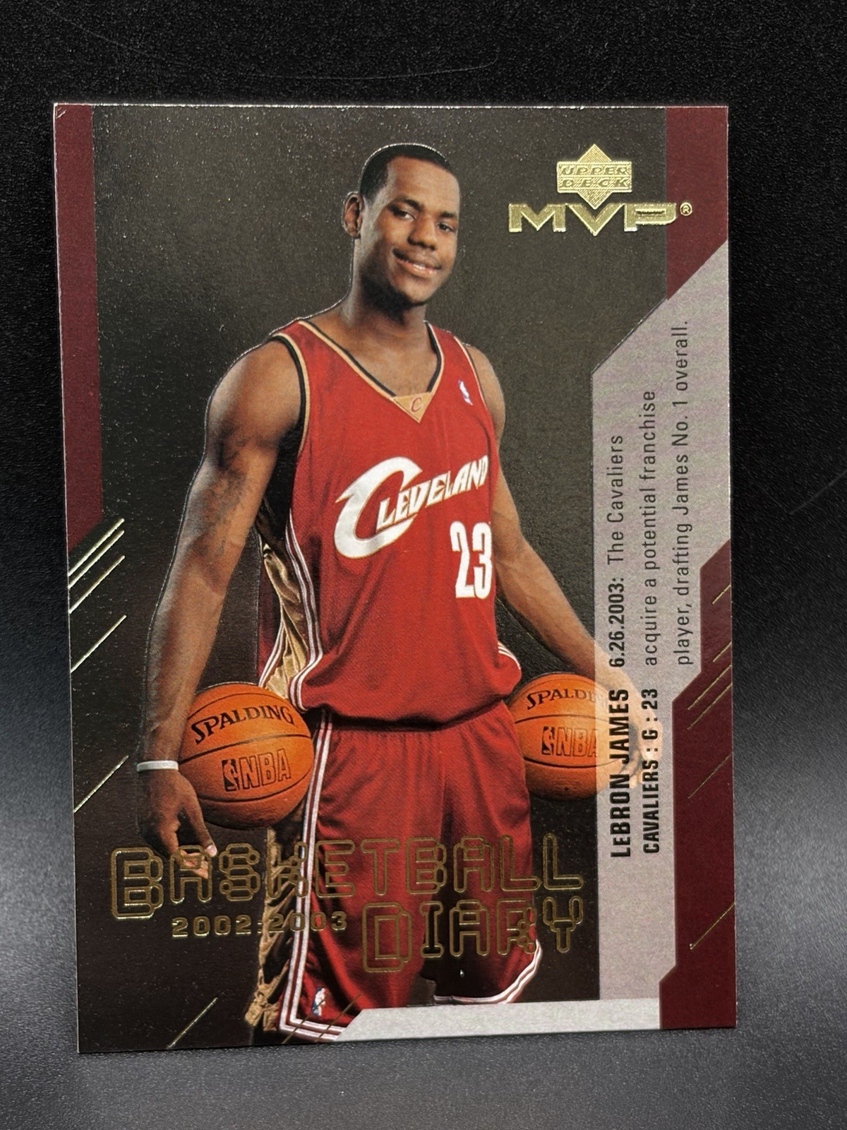 2003-04 Upper Deck MVP - LeBron James Basketball Diary #BD13 Rookie RC