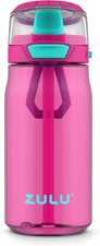 Kids Flex 16oz Tritan Plastic Water Bottle with Leak Proof Silicone Spout Pink